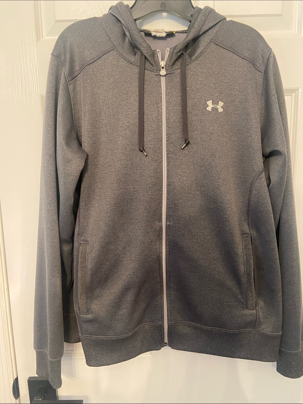 Under Armour Men’s Charcoal Gray Full-Zip Hoodie